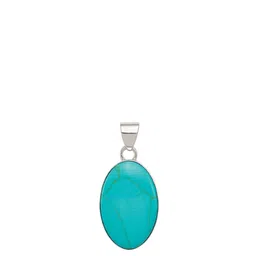 GenZcomplex Adults Unisex Silver-Plated Oval Pendants-42
