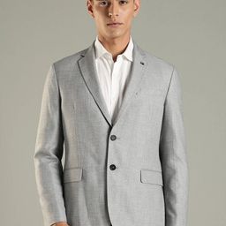 Tommy Hilfiger Textured Notched Lapel Single-Breasted Blazer-picture-49