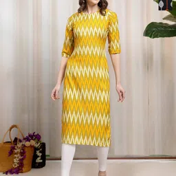HERE&NOW Selection Of 2 Chevron Printed Straight Kurtas-image-21