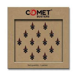 Comet Busters Beautiful Traditional Designer Bindis - Black & Maroon-40