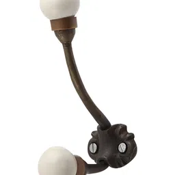 IndianShelf Beige Ceramic Solid Door Hangers Wall Hook-image-83