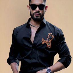 Moda Rapido Spread Collar Long Sleeves Formal Shirt-image-82