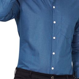 Metronaut Men Standard Regular Fit Spread Collar Solid Cotton Formal Shirt-image-51