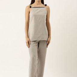 Bannos Swagger Women Solid Shoulder Straps Night suit-image-87