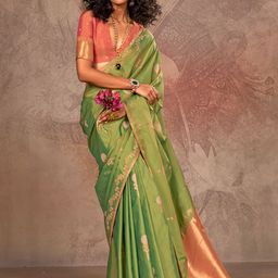 Saree mall Women Ethnic Motifs Zari Pure Silk Designer Jamdani Sarees-image-17
