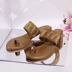 Inc 5 Embellished Ethnic Block Sandals-image-61