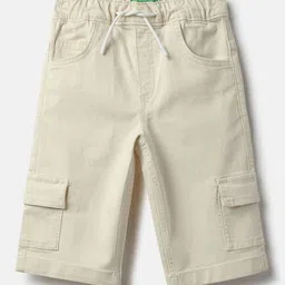 United Colors of Benetton Boys Mid Rise Regular Fit Cargo Shorts-picture-46