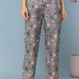 ETC Women Pack Of 2 Printed Mid-Rise Straght Lounge Pants-picture-44
