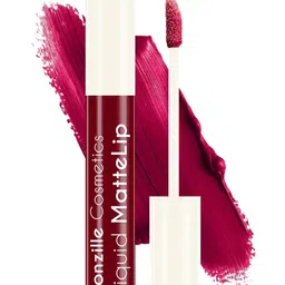 Ronzille Set of 4 Non Transfer Liquid Matte Lipstick with Lip Gloss 5 ml each - Red image 4