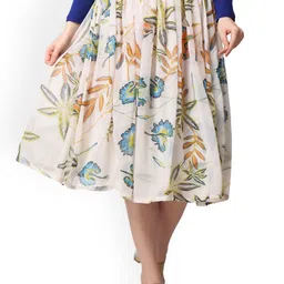 SCORPIUS Printed Flared Midi Skirt-33