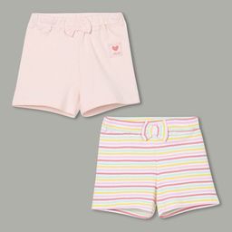 Juniors by Lifestyle Girls Striped Denim Shorts-image-93