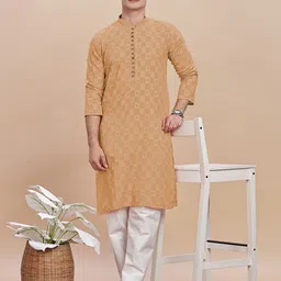 Anouk Men Ethnic Motifs Thread Work Kurta-10