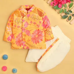 Jeetethnics Boys Floral Printed Regular Kurta with Dhoti Pants-picture-24