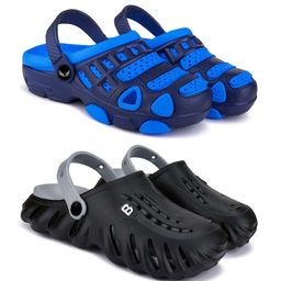 BERSACHE Girls Set Of 2 Ultra Soft Technology Clogs-4