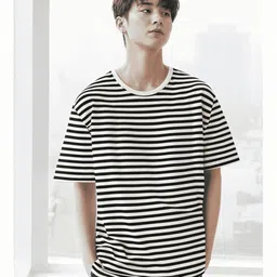 MACK JONNEY Men Striped Monochrome Pockets T-shirt-image-39