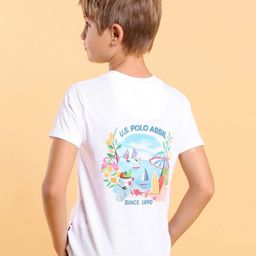 U.S. Polo Assn. Kids Boys Brand Logo Printed T-shirt-42