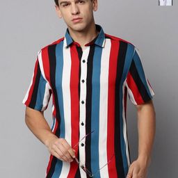TIGER SNAKE Pack Of 2 Striped Printed Comfort Fit Casual Shirts-image-91