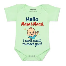 Arvesa Kids-Unisex Green Cotton Rompers-picture-35