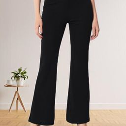 R.Code by The Roadster Life Co. Women Flared High-Rise Trousers-picture-15