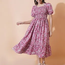 Femvy Floral Printed Floral Anarkali Kurta-image-39