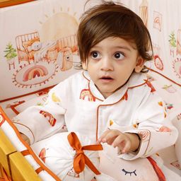 Snuggly Spaces Unisex Kids Printed Night suit-picture-27