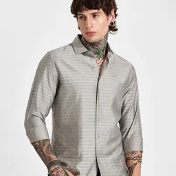 Snitch Men Smart Slim Fit Opaque Casual Shirt-image-78