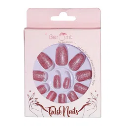BEROMT Set Of 12 Salon Finish Press On Nail Tip With Application Kit - BFN770BPN image 1