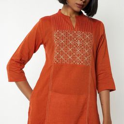 max Women Floral Embroidered Cotton Kurta-picture-14