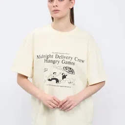 LULU & SKY Typography Printed Oversized Pure Cotton T-shirt-picture-22