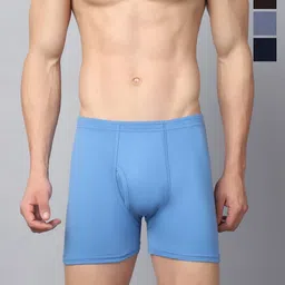 VIMAL JONNEY Pack Of 5 Assorted Cotton Elastic Trunks JONNEY__BLUE__C__05-image-58