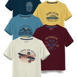 HELLCAT Boys Typography 5 Printed T-shirt-picture-42