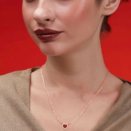 MINUTIAE Brass Rose Gold-Plated Handcrafted Necklace-image-70