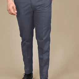 MANCREW Men Regular Fit Soild formal Tailored Trousers-image-27