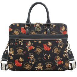Henney Bear Women Textured Laptop Bag-picture-31