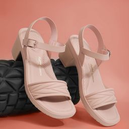 Bata comfit PU Block Sandals with Bows-image-88