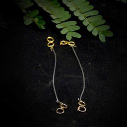 Anouk Gold-Plated Set Of 3 Contemporary Shaped Ear Chain-6
