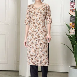 7Threads Women Pack of 6 Ethnic Motifs Printed Straight Kurta-image-3