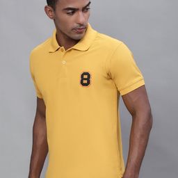 Obaan Men Polo Collar Applique T-shirt-image-42