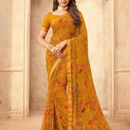 THE FASHION ATTIRE Floral Printed Patola Saree-picture-45