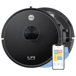 ILIFE A20 Robotic Vacuum Cleaner & Mop with Wi-Fi Connectivity (Alexa & Google Assistant, Black)-picture-17