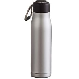 SuperGeneriX Black & Silver-Toned Single Stainless Steel Solid Double Wall Vacuum Water Bottle-image-88
