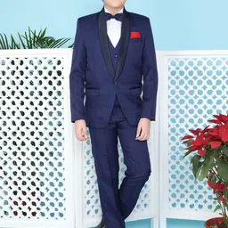 Jeetethnics Infant Boys Single-Breasted 4 Piece Suits-6