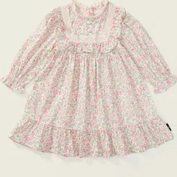 LULU & SKY Floral girl Print A-Line Dress-image-64