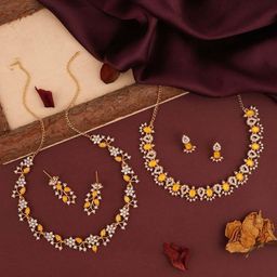 Brado Jewellery Women Gold Jewellery Set-image-51