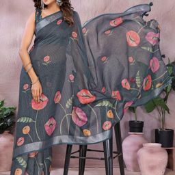 vj fashion Women Pink Sarees-image-57