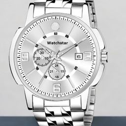 WATCHSTAR Men Dial & Stainless Steel Straps Analogue Watch 3D Silver-45