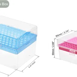 apex labs 2 Pcs Lab Micro Tip Stand Hold Tips of 1000 ul & 200 ul Polypropylene Test Tube Rack image 5