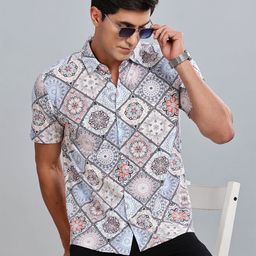 BULLMER Men Standard Opaque Printed Casual Shirt-image-27