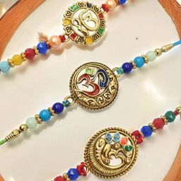 MEIRA JEWELLERY 3-Pcs Mauli Thread Rhaki With Greeting Card & Roli Chawal-image-47