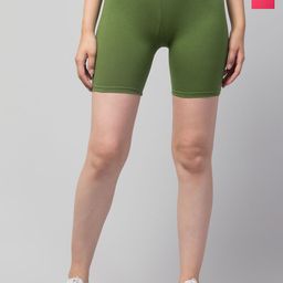 HIRRUX Women Pack of 2 Skinny Fit Mid-Rise Sports Shorts-picture-48